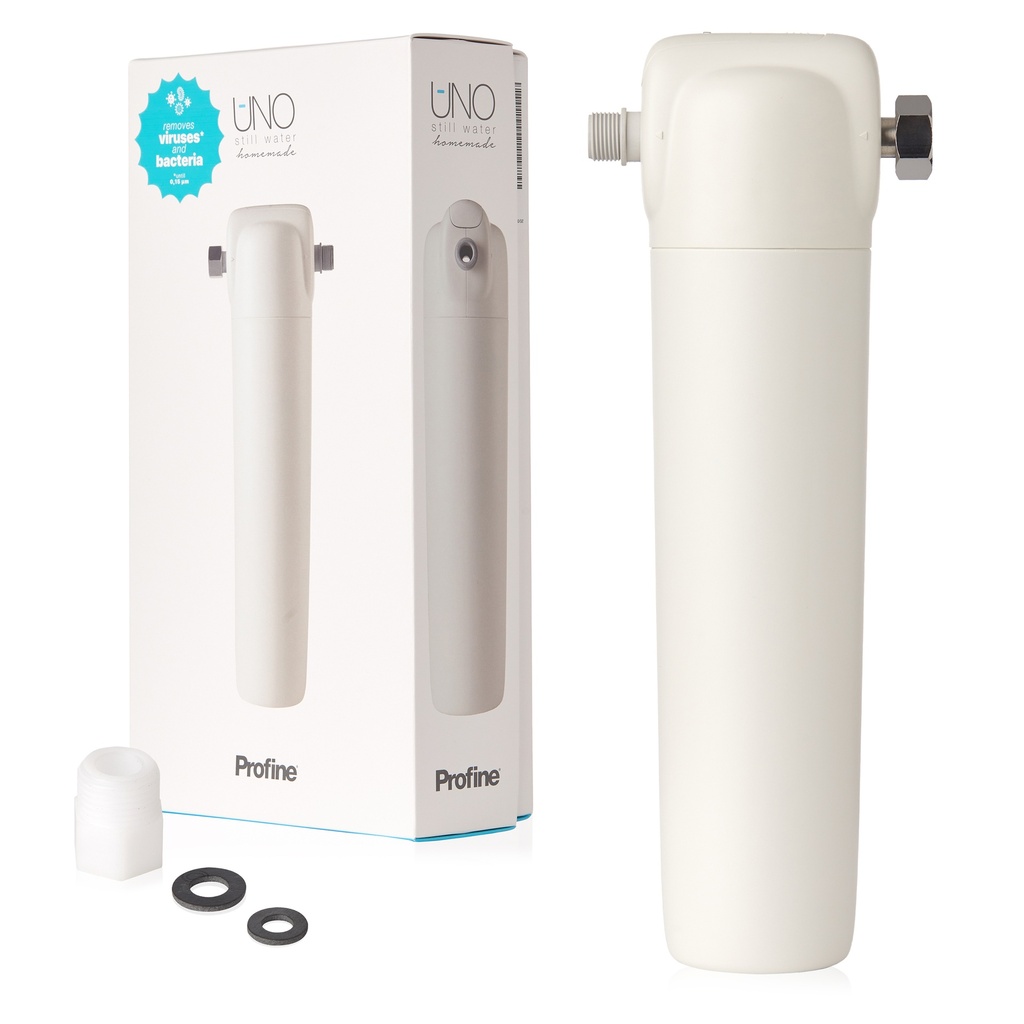 Filtru de apa PROFINE UNO GOLD, montaj direct la robinet, sub chiuvetă si indicator led. 