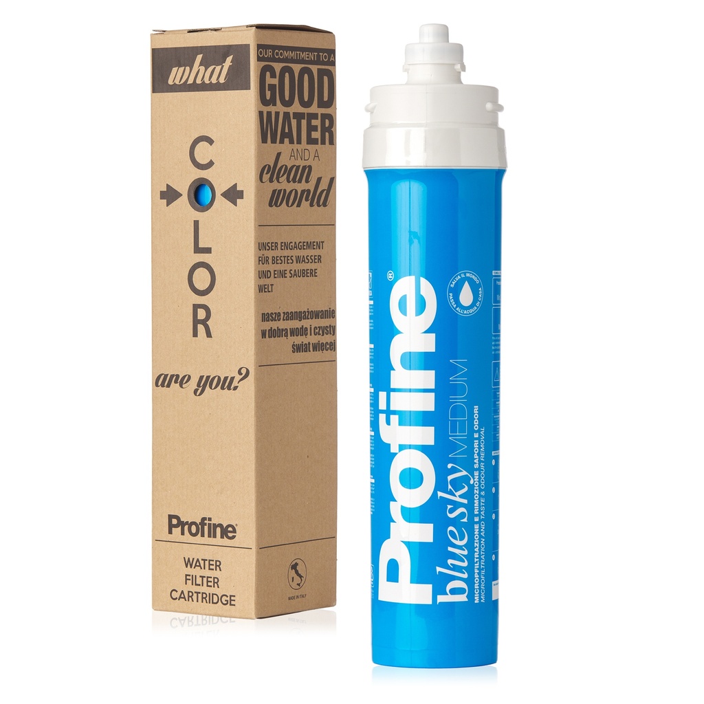 Cartus Filtru de apa Profine Blue Sky Medium pentru apa potabila cu microfiltrare, reduce turbiditatea