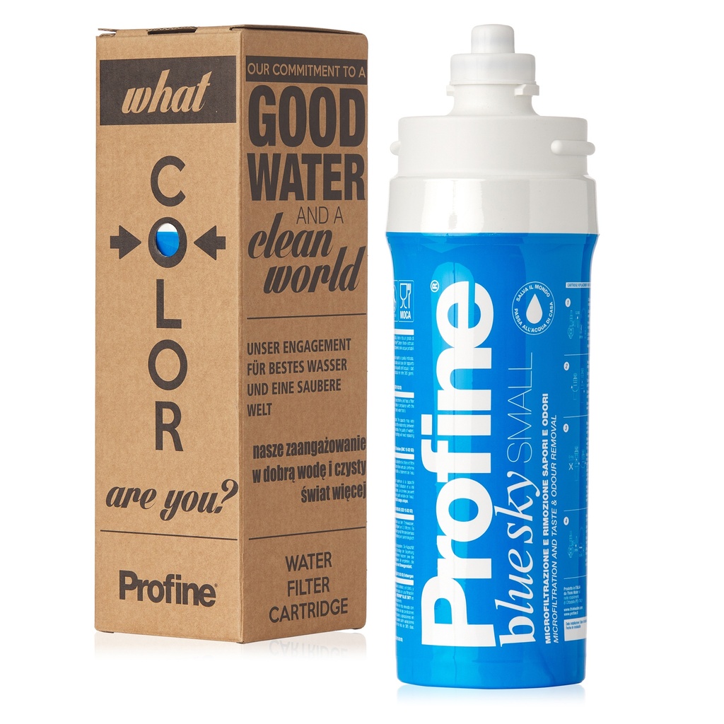 Cartus Filtru de apa Profine Blue Sky Small pentru apa potabila cu microfiltrare, reduce turbiditatea