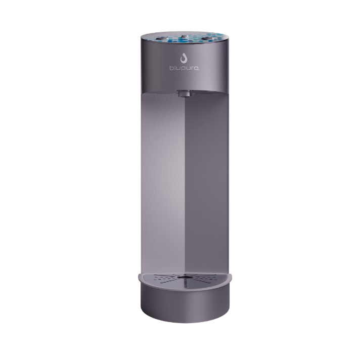 Coloana dozator Blutower cu două comenzi, argintiu, pentru bar
