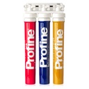 Filtru de apa Triplex Red-Blue-Gold Large cu Ultrafiltrare cu Kit de instalare, robinet si baterie incluse