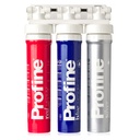 Filtru de apa Triplex Red-Blue-Silver Medium cu Microfiltrare cu Kit de instalare, robinet si baterie incluse