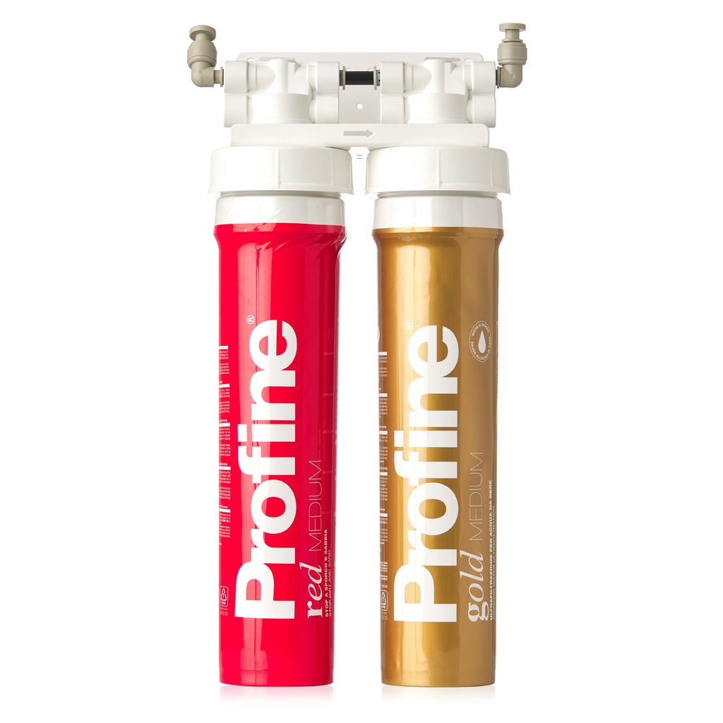[DUP-RG-MED] Filtru de apa Duplex Red-Gold Medium pentru apa potabila cu Ultrafiltrare si Kit de instalare inclus