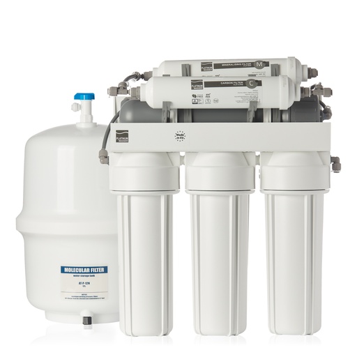 [PLAT-F-ULTRA6] Osmoză inversă Platinum Wasser Ultra 6 cu postfiltrare, remineralizare și butelie 12l și baterie cu dublă comandă incluse.